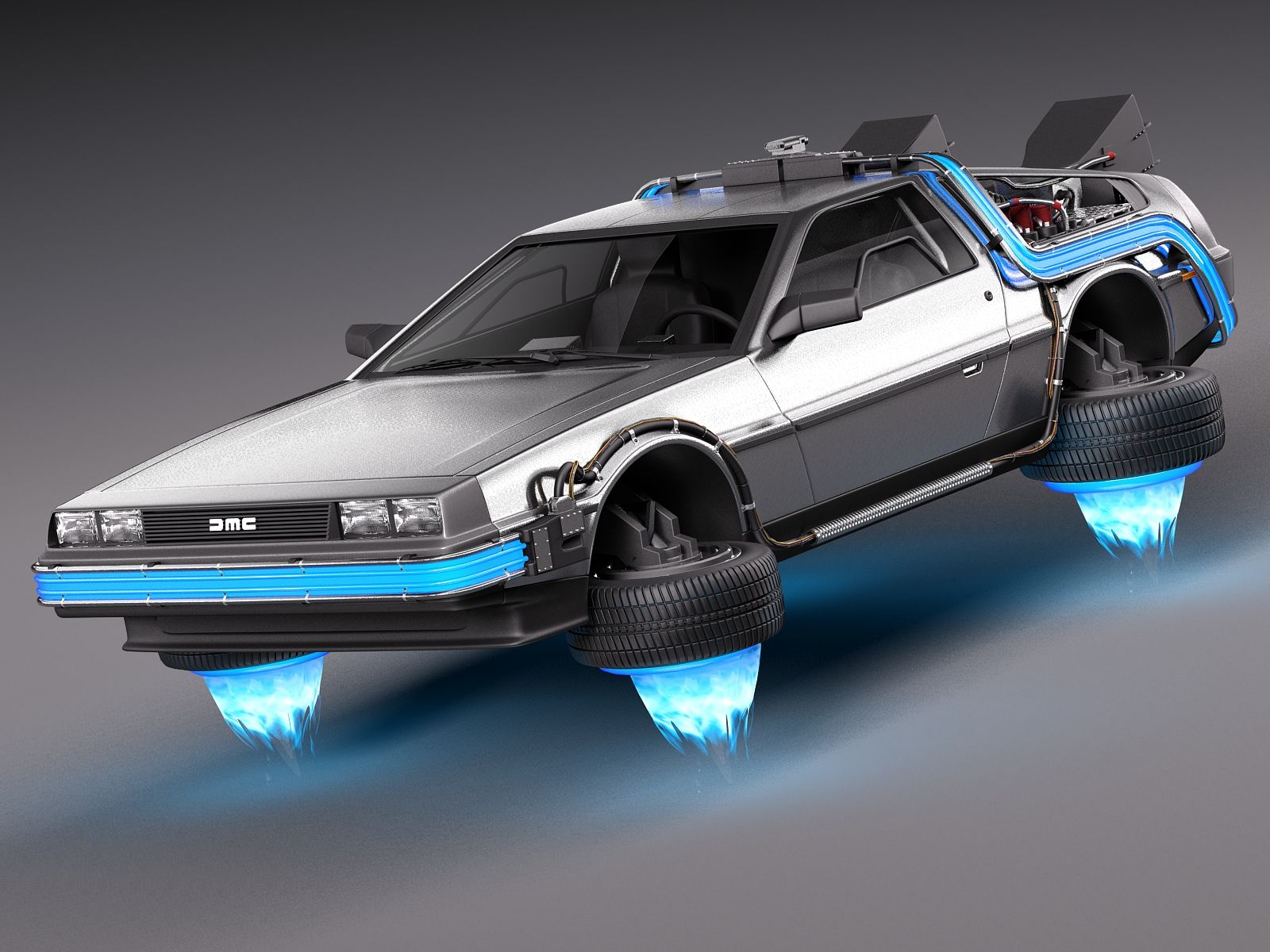 Tillbaka till framtiden Delorean Episode 2 Future 3d model