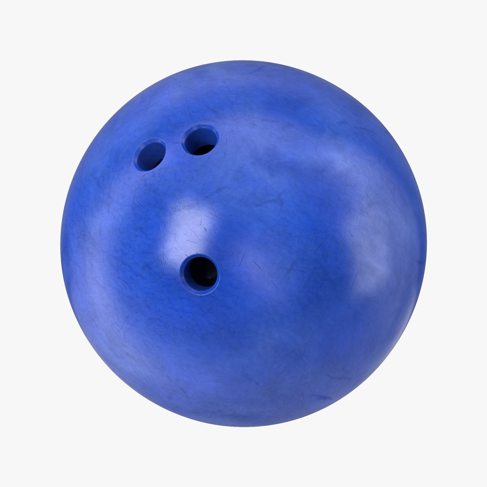 Bola de boliche azul 3d model