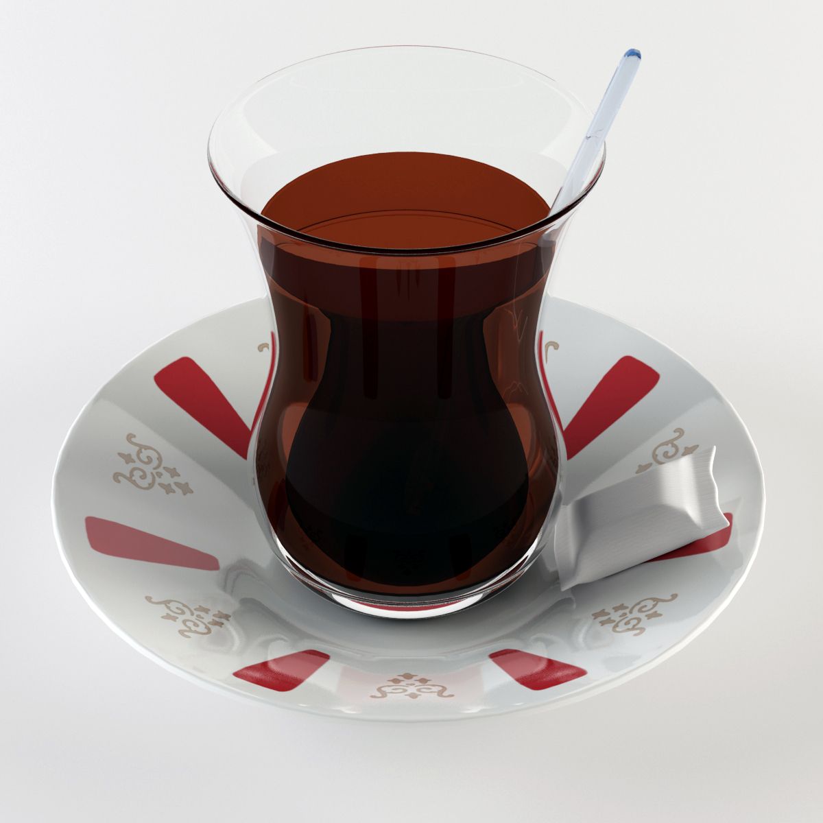 Çay bardağı 3d model