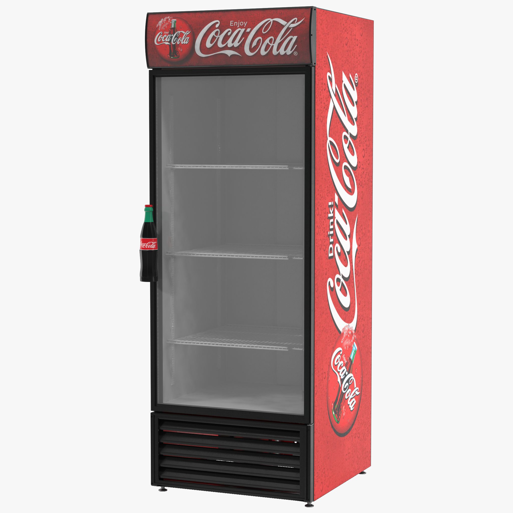 Холодильник Coca Cola 3D Модель 3d model