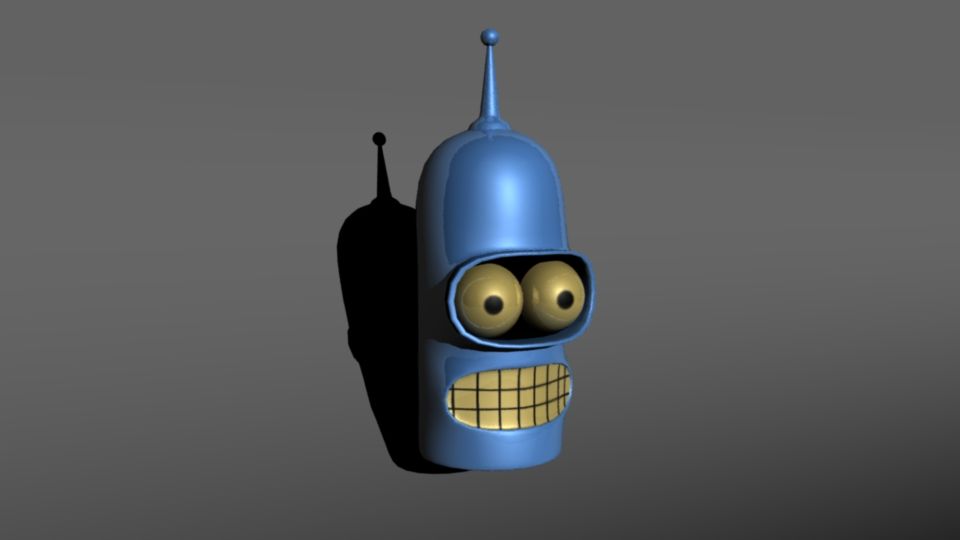 Bender from Futurama 3d model