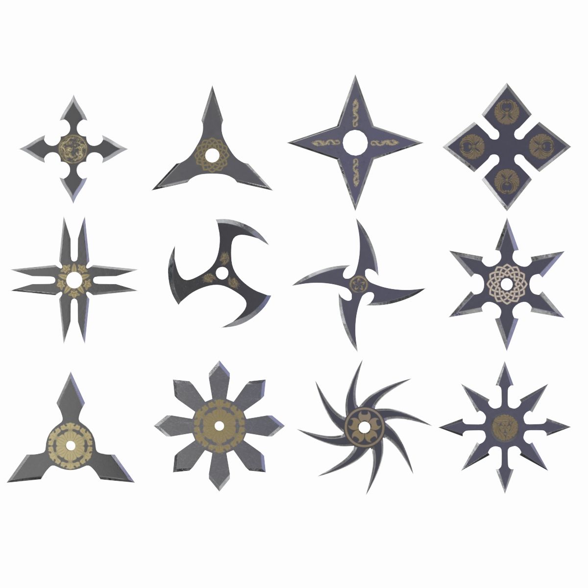 收集shuriken 3d model