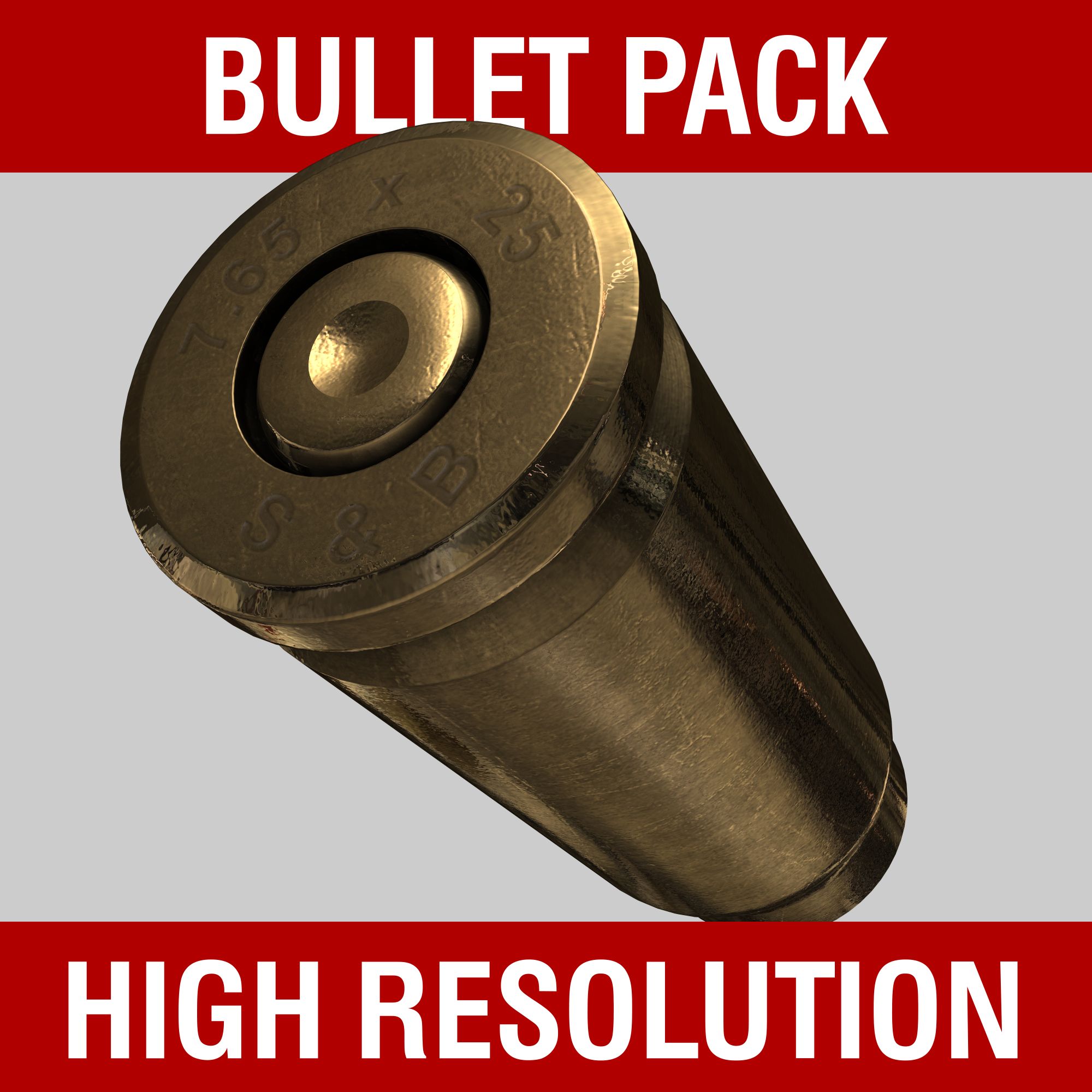 Bullet Collection Pack 3d model