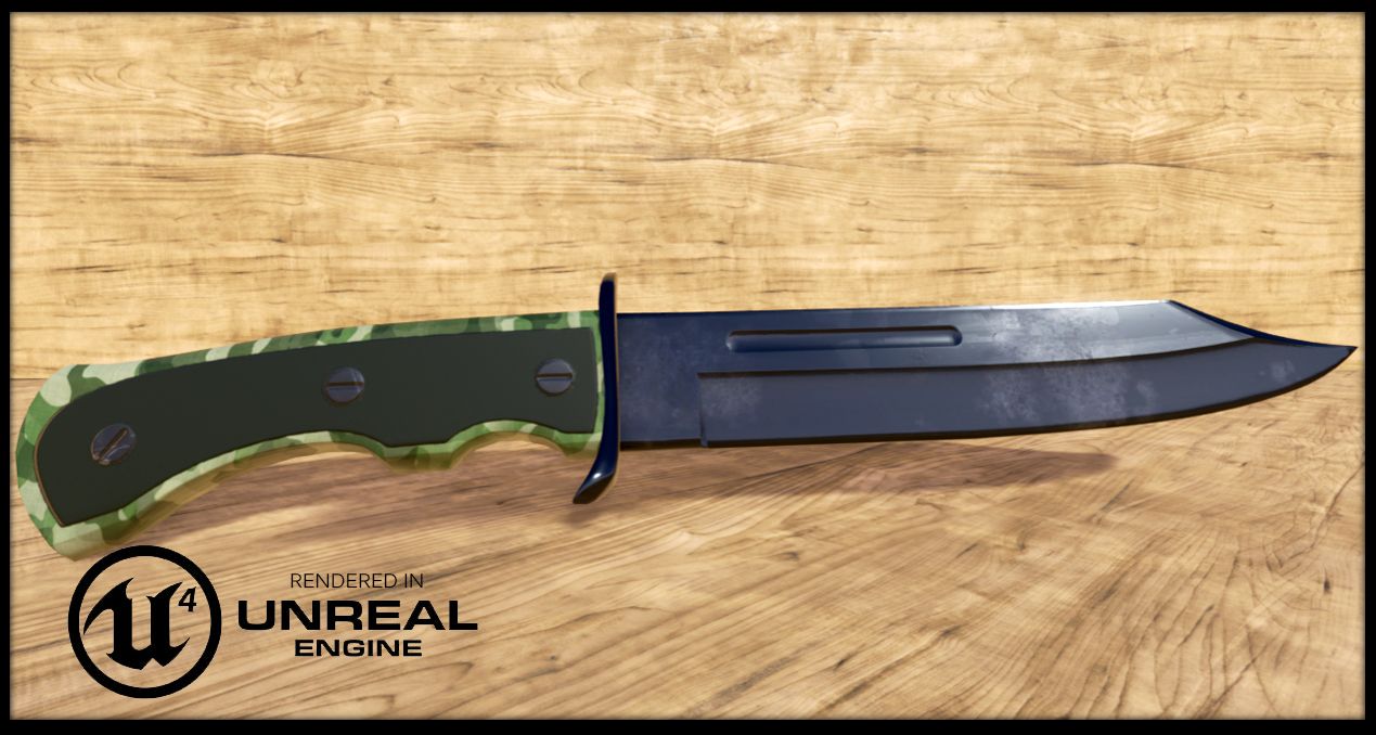 Faca de Combate 3d model