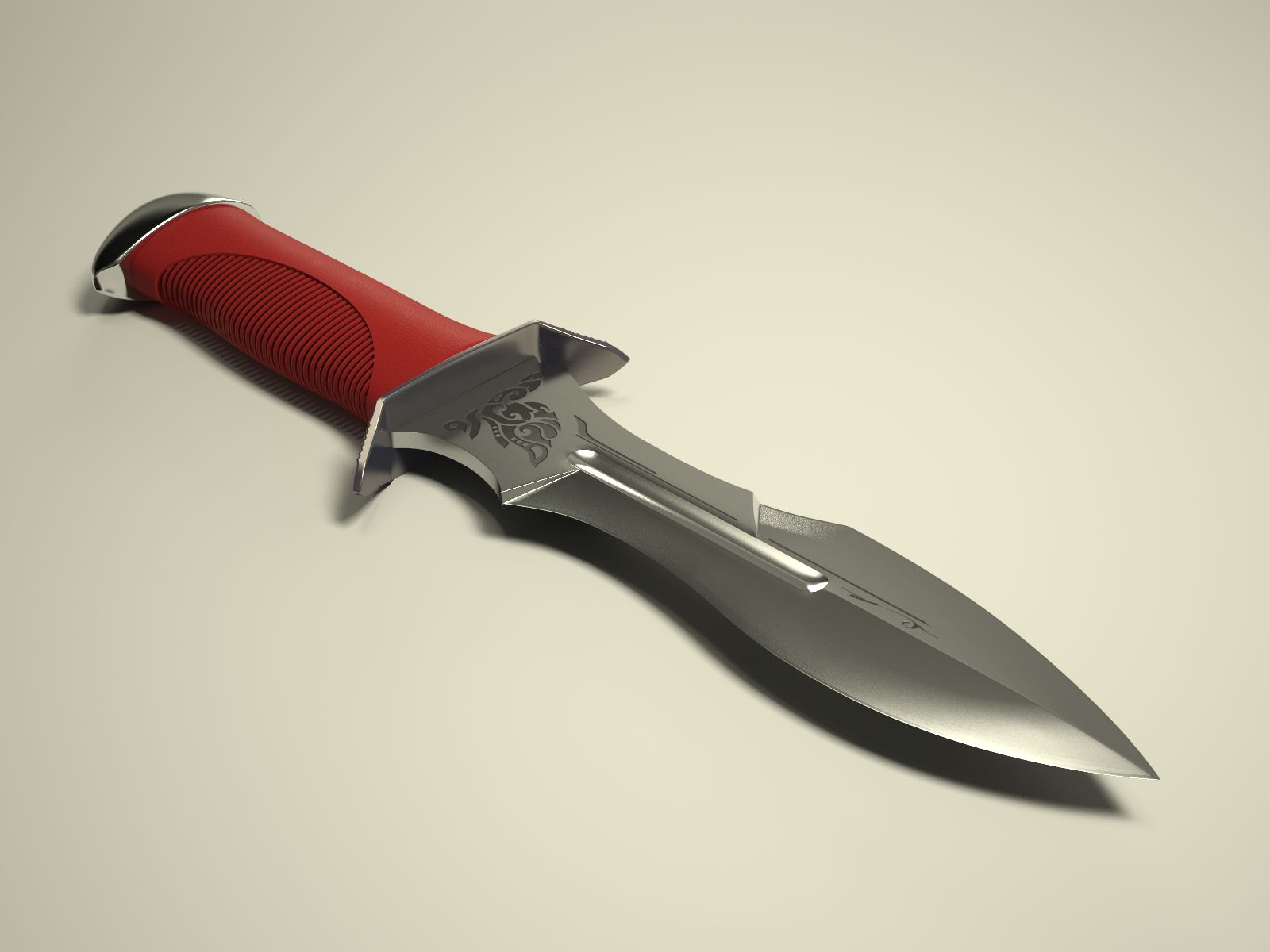 faca de combate 3d model