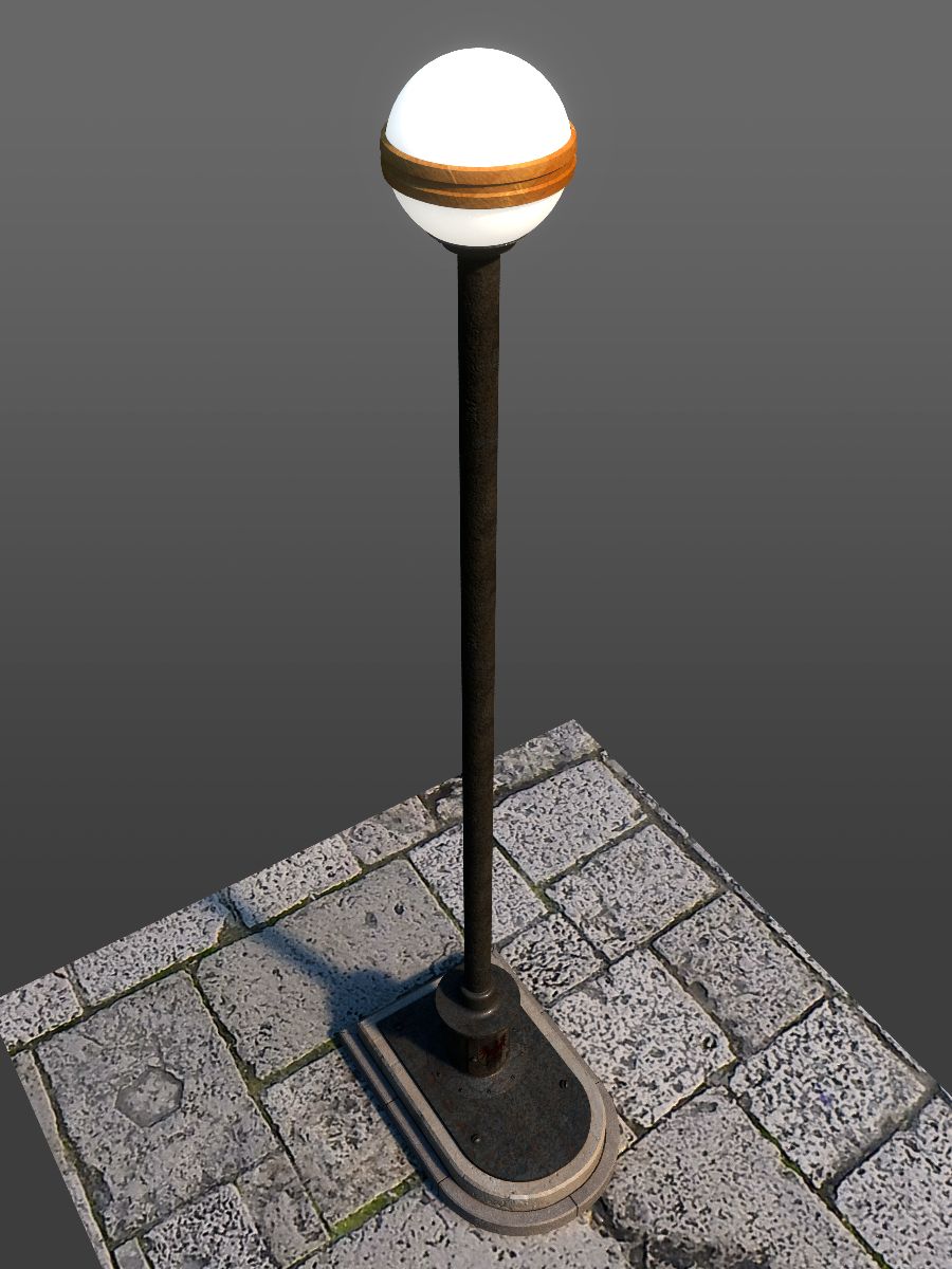 Oude lantaarn 3d model