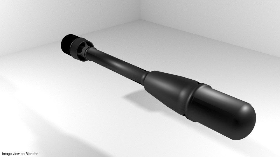 Rocket Launcher - Projektil - M6A1 3d model