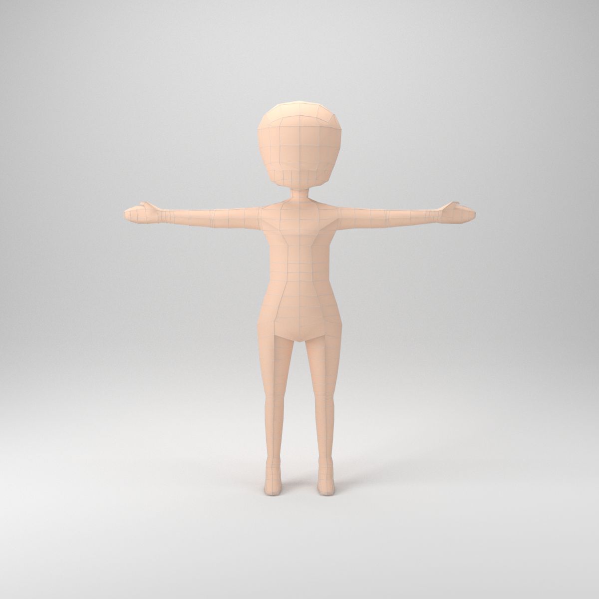 Chibi Base Mesh 3d model