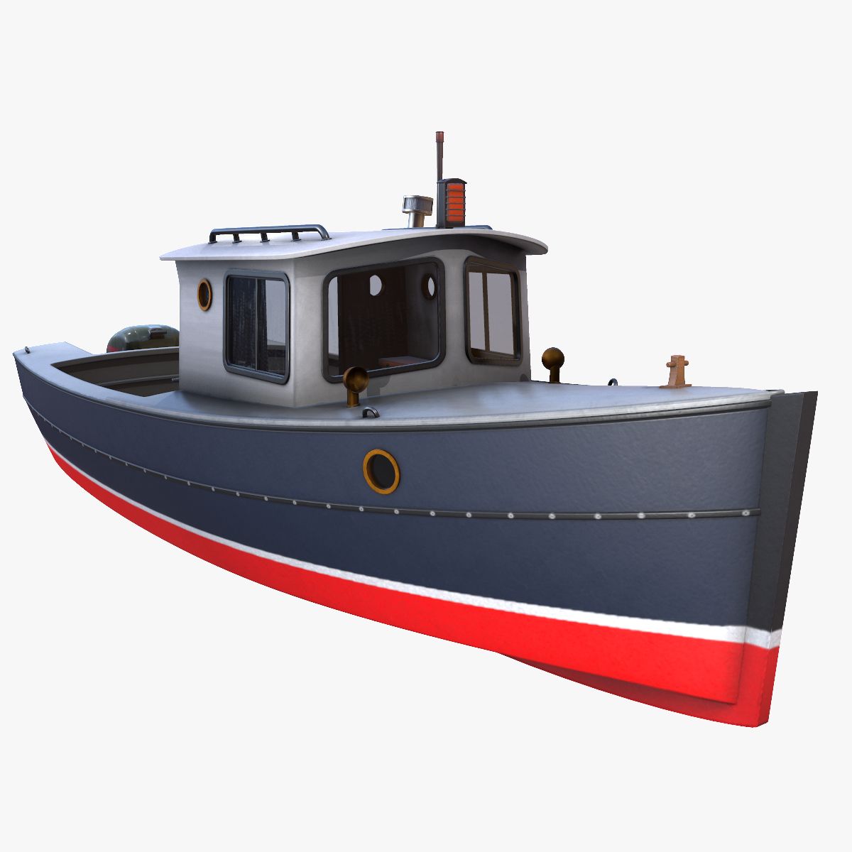 Cruiser Boat 3d model