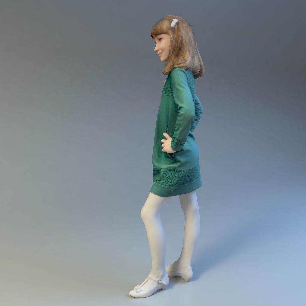 女の子 royalty-free 3d model - Preview no. 5