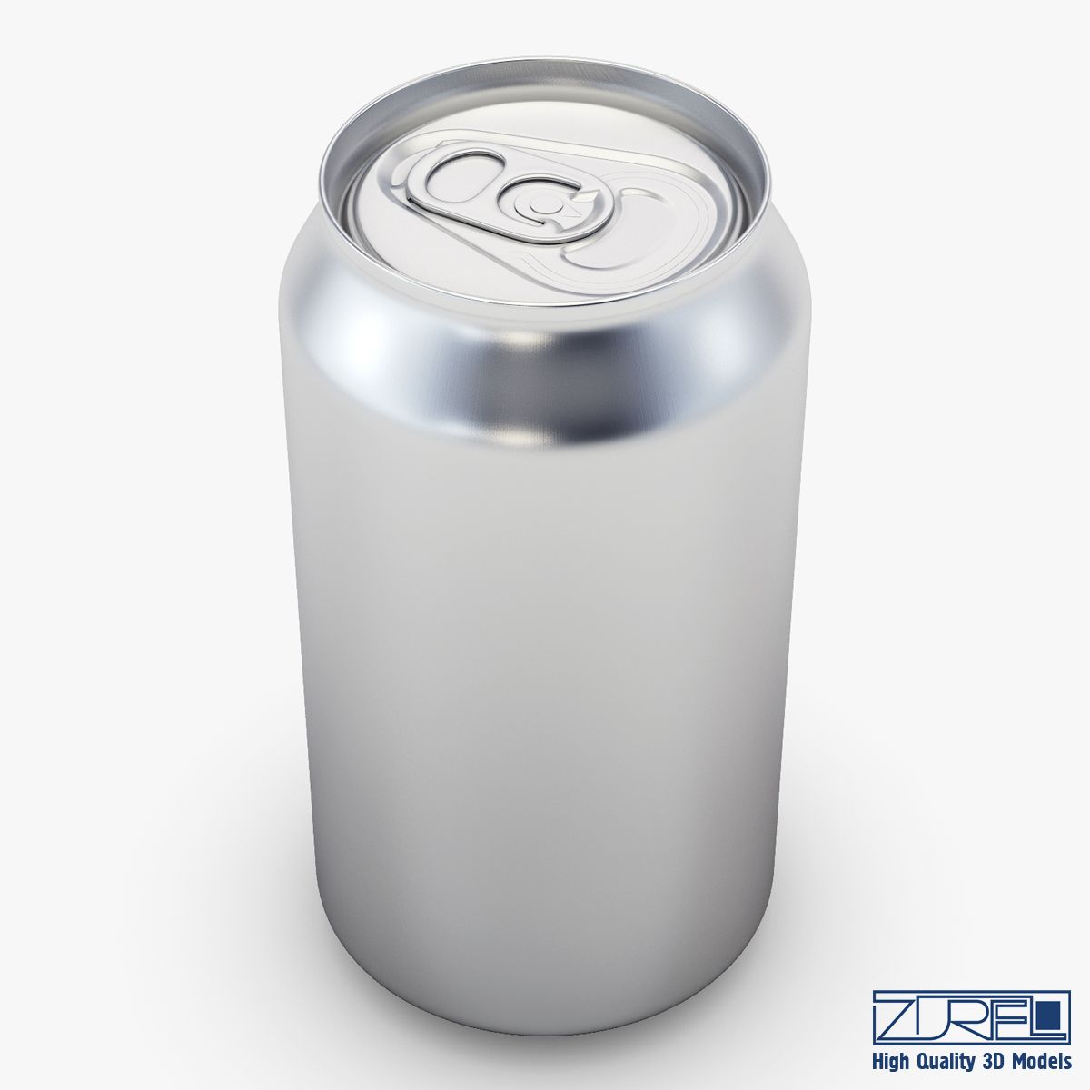 Aluminum soda can v 1 3d model