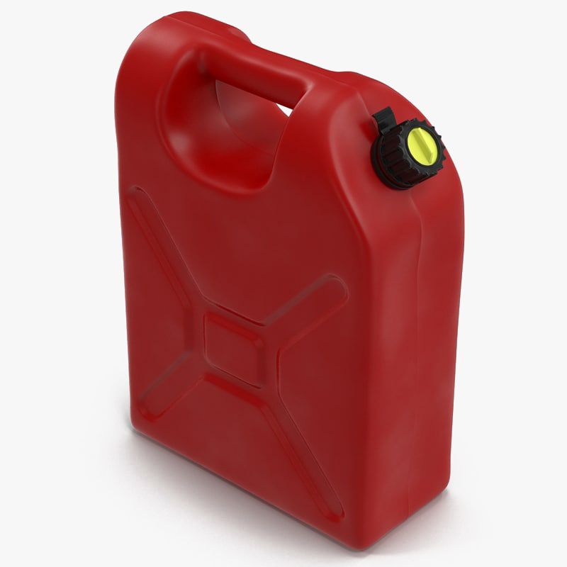 Plastic Petrol Tank 3D Model 3d model