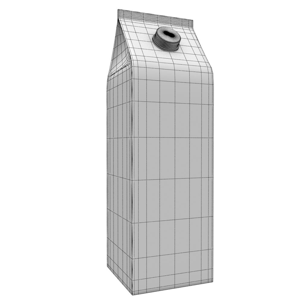 box mjölk 3d model