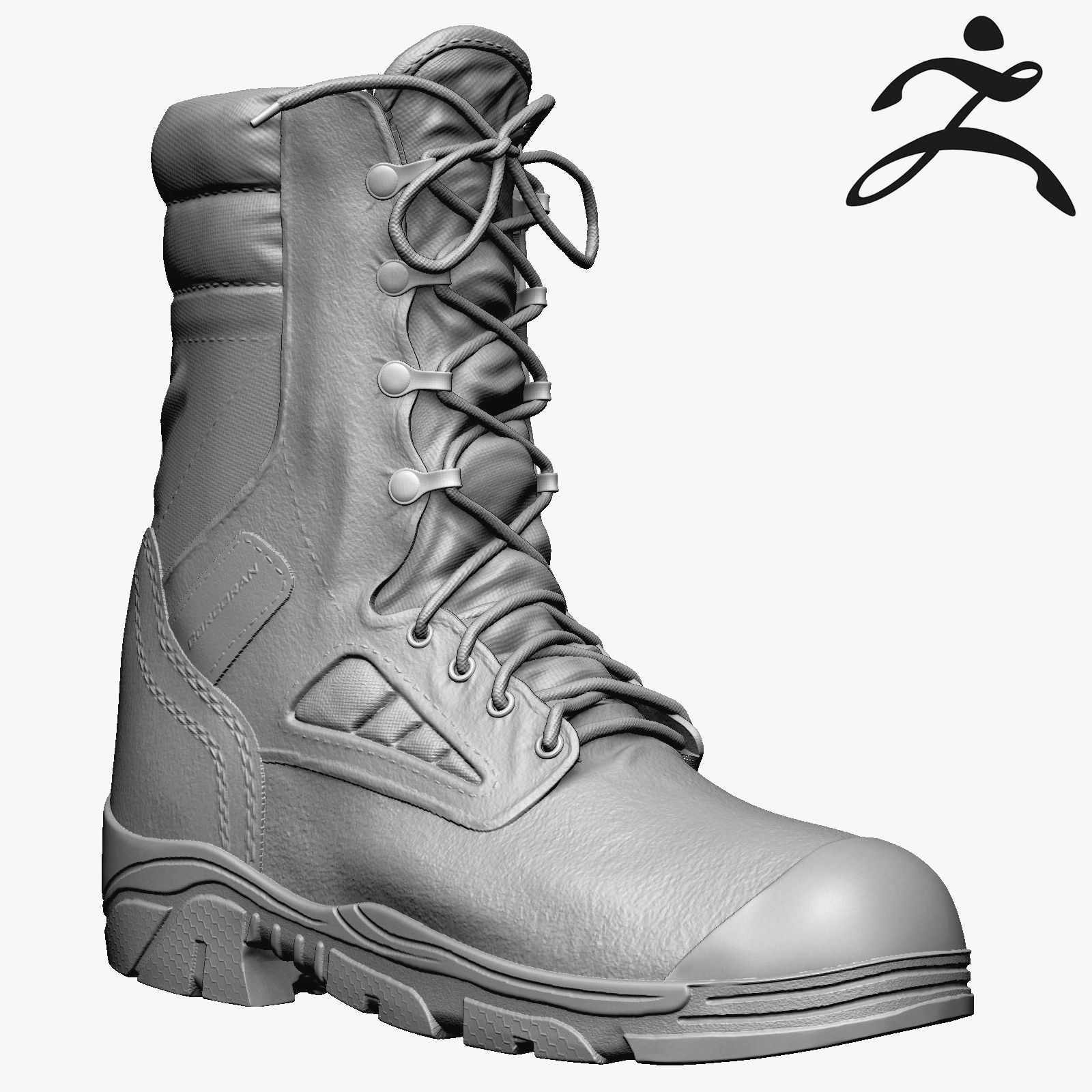 Army Boot Corcoran 3d model