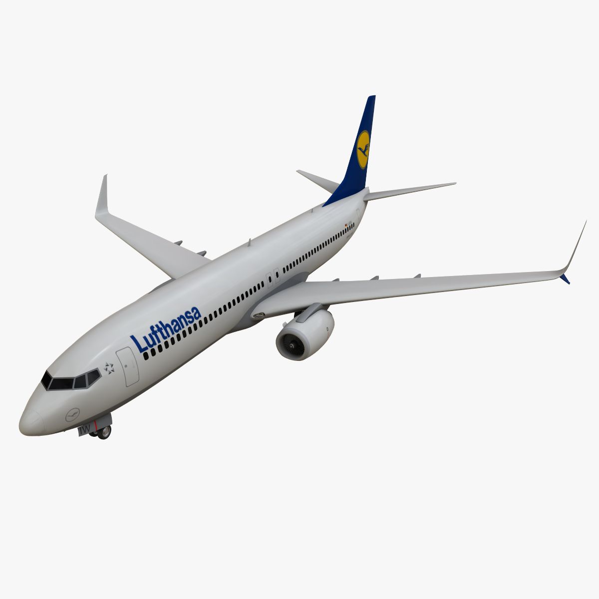 Lufthansa Boeing 737 800 3d model