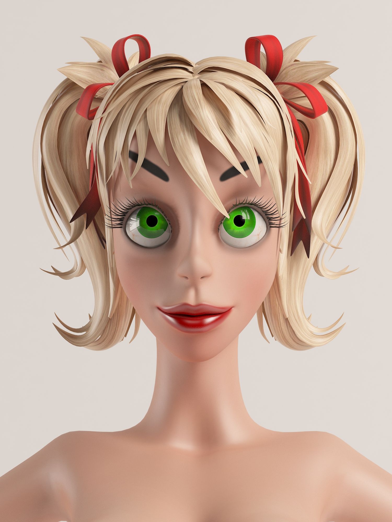 The girl similar to Mandy 3d model