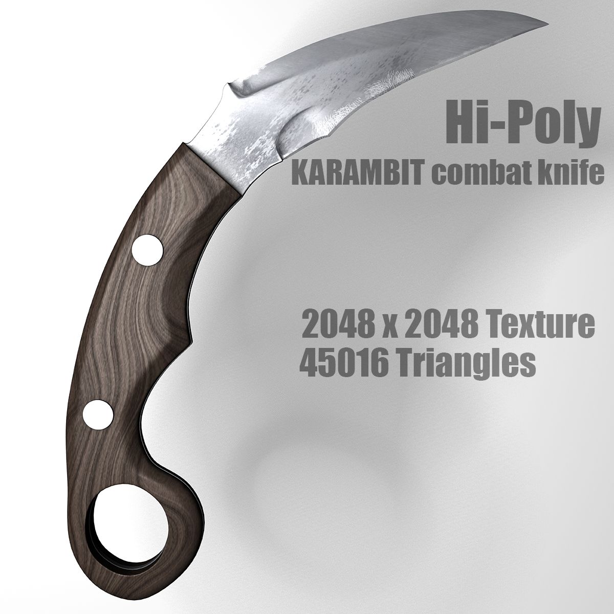 战斗刀KARAMBIT 3d model