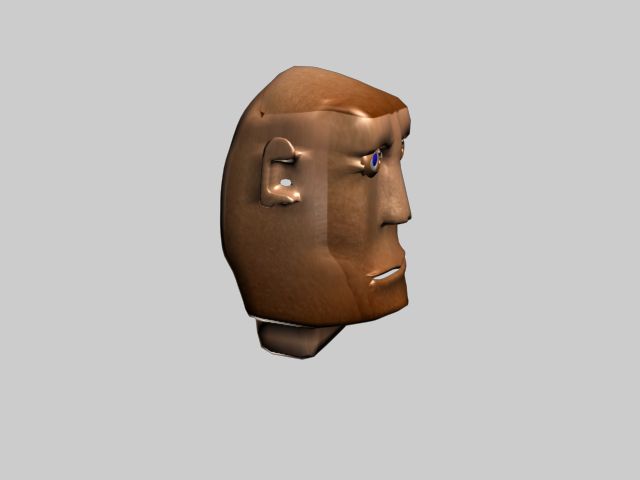 Kopf royalty-free 3d model - Preview no. 2