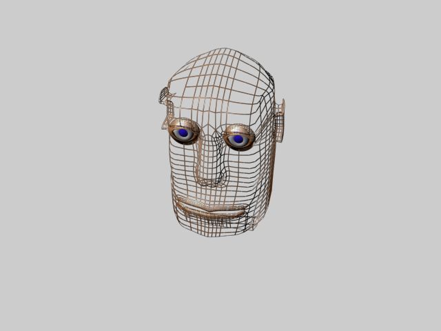 Kopf royalty-free 3d model - Preview no. 6