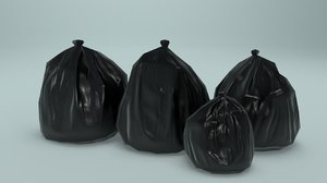 garbage bag junk 3d model