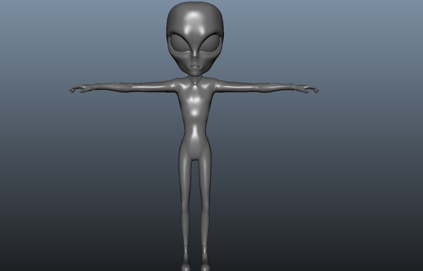 Alien Character 3d model