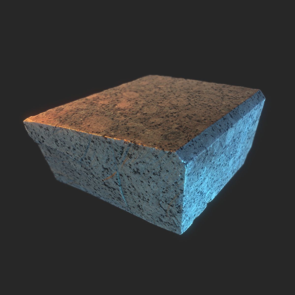 Granit skräp royalty-free 3d model - Preview no. 4