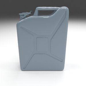 Jerry Can Blue 3d model