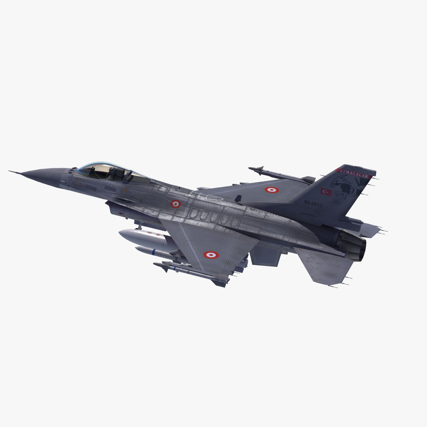 F16C Turkish Air Force 3d model