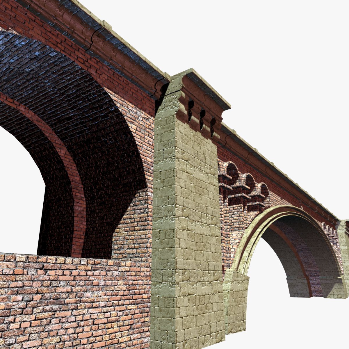 Ponte di pietra 3d model