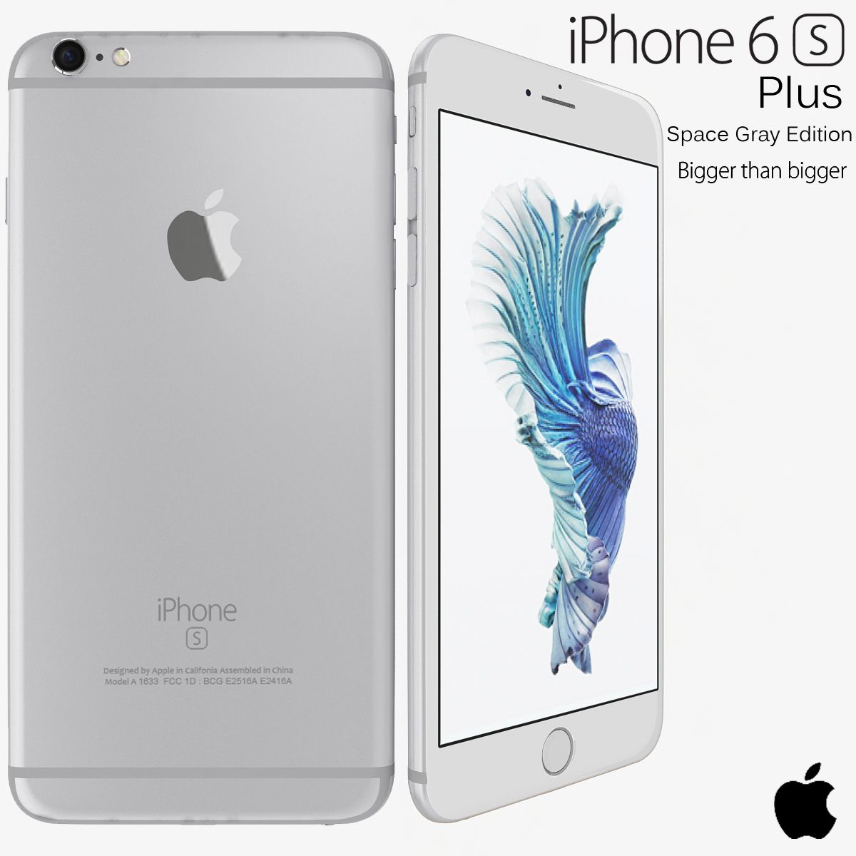 Apple iPhone 6s Plus Silver 3d model