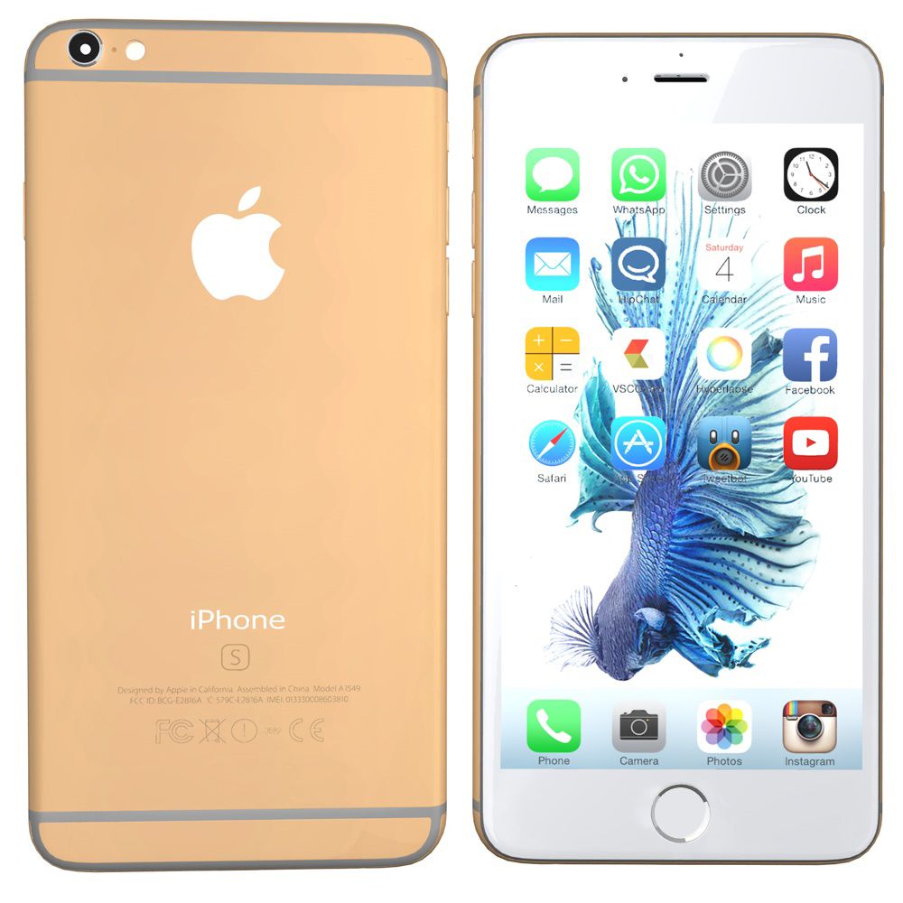 iPhone 6s oro 3d model