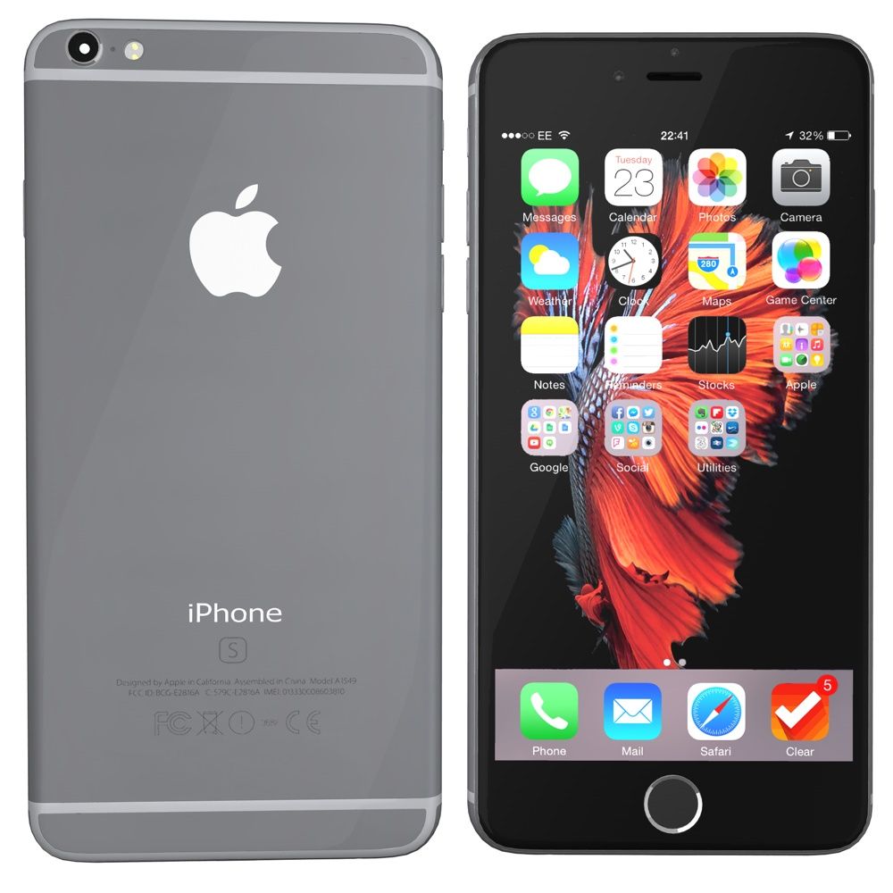 iPhone 6s spacegrey 3d model