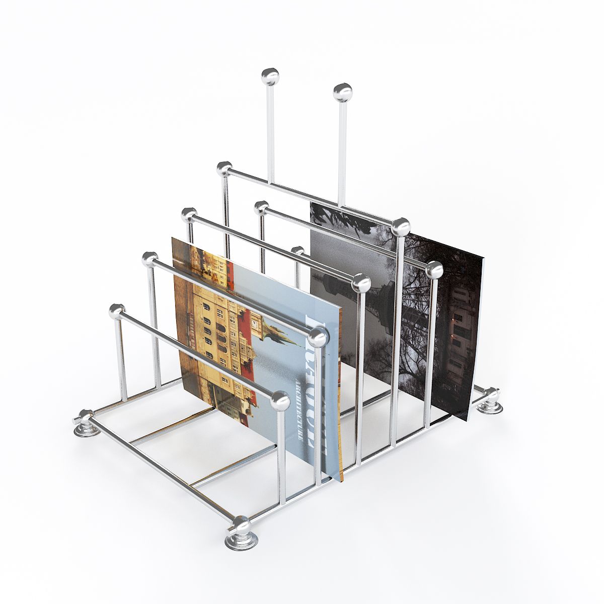 Globalviews Nickel File Organizer Caddy 3d model