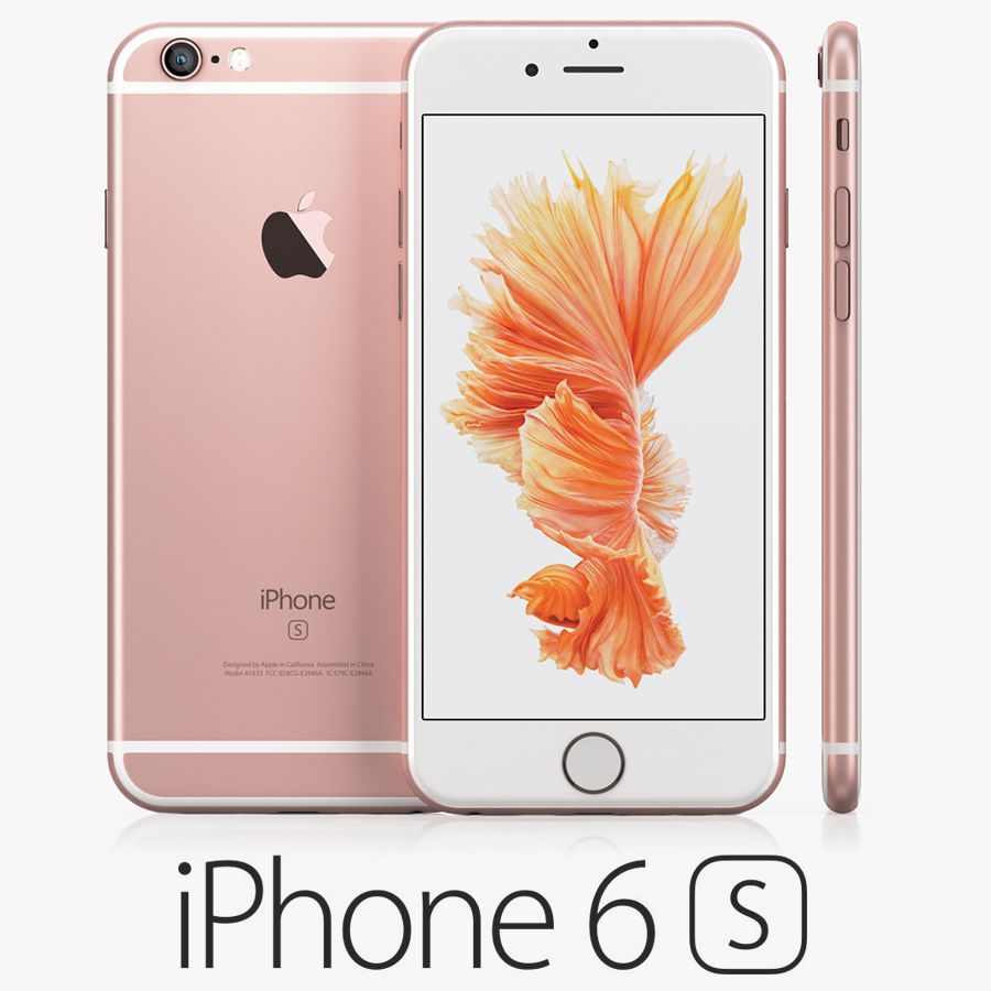 iPhone 6S玫瑰金 3d model