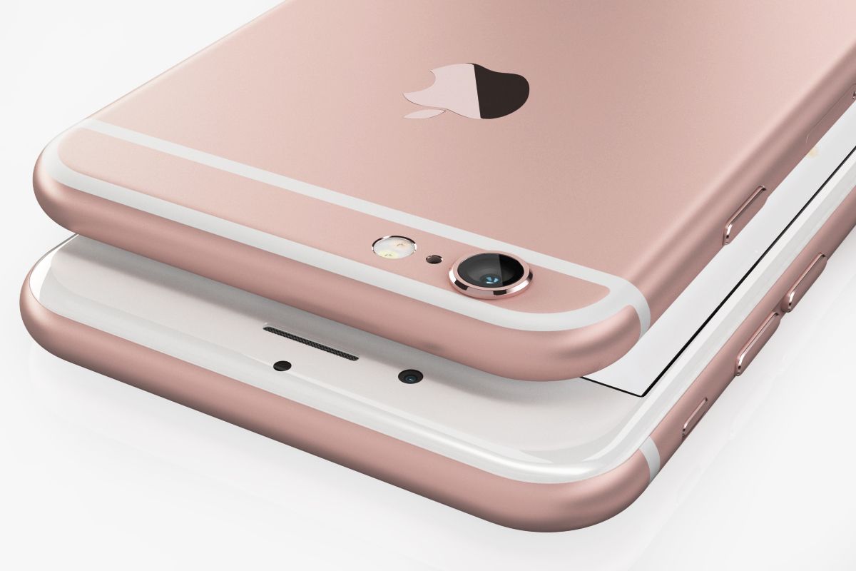 iPhone 6S in oro rosa royalty-free 3d model - Preview no. 5