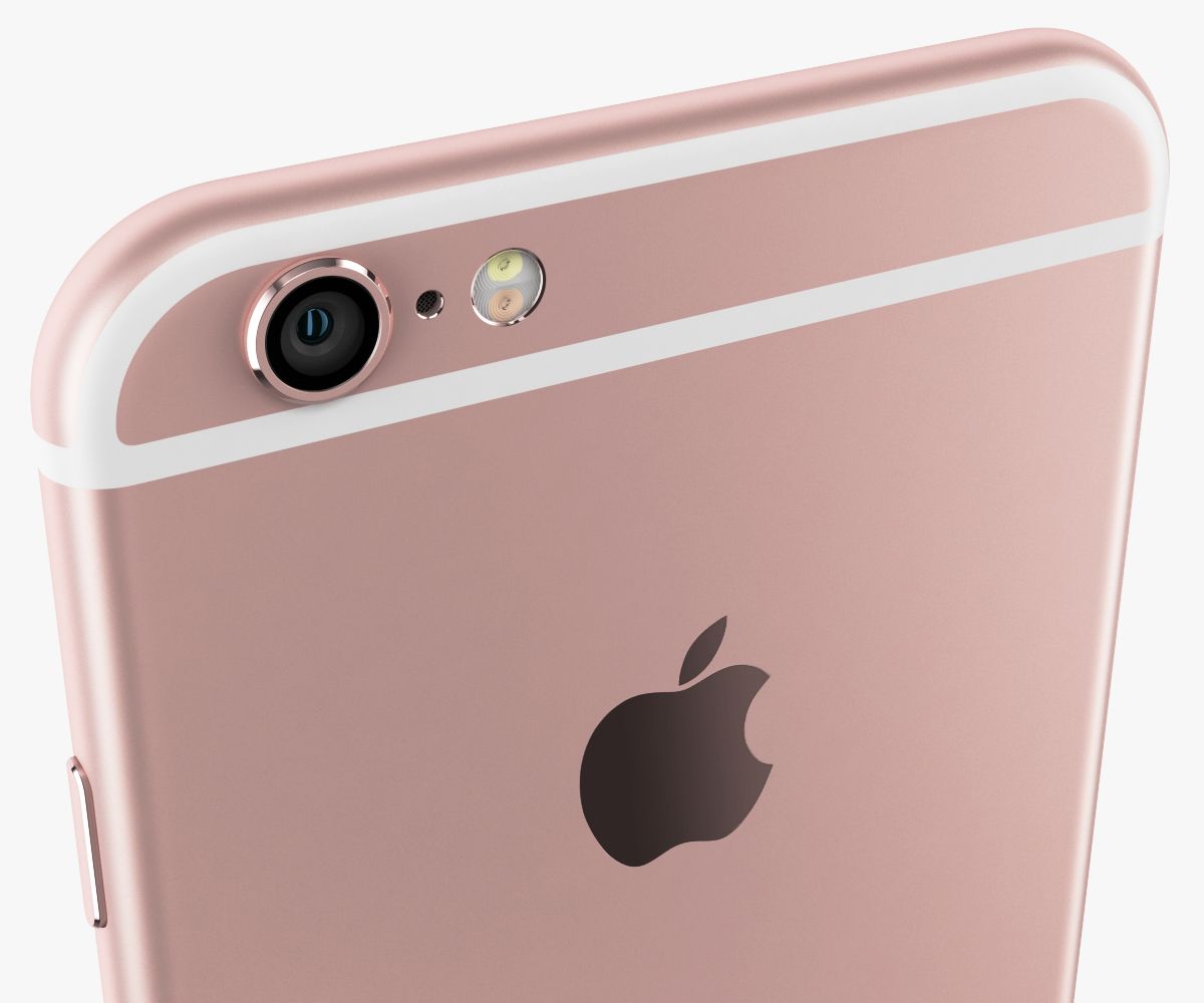 iPhone 6S in oro rosa royalty-free 3d model - Preview no. 8