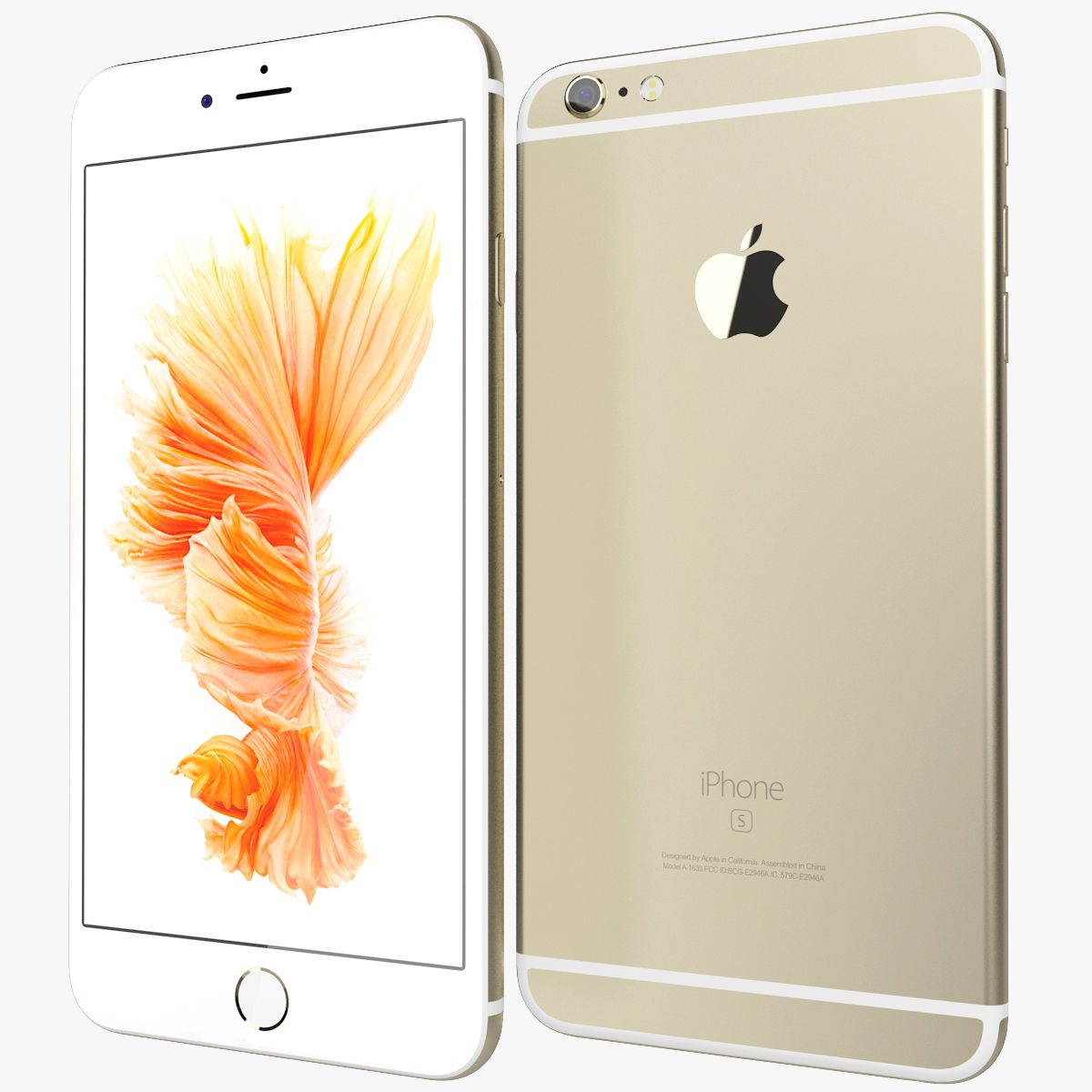 Apple iPhone 6s Plus Gold 3d model