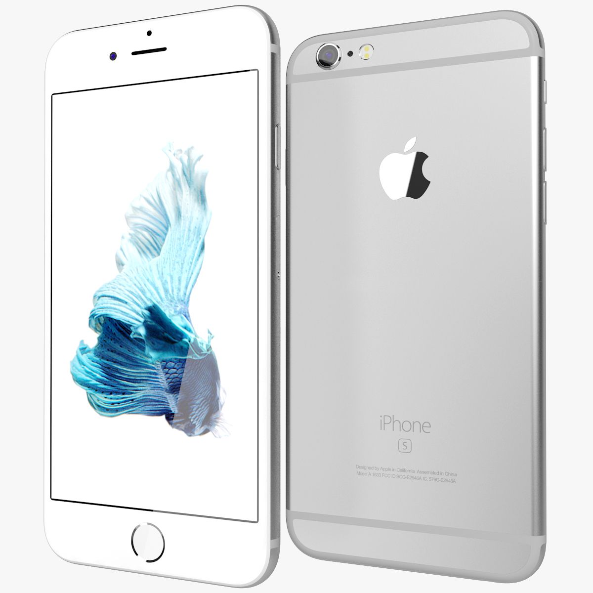 Apple iPhone 6s argento 3d model