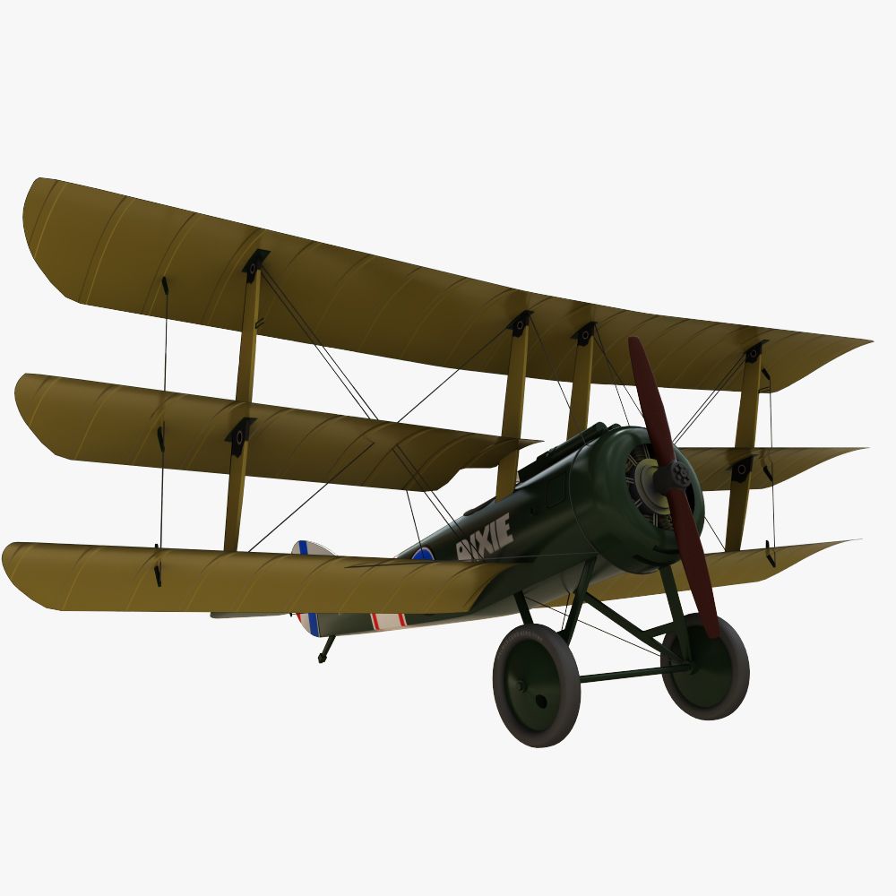 Triplane Sopwith 3d model