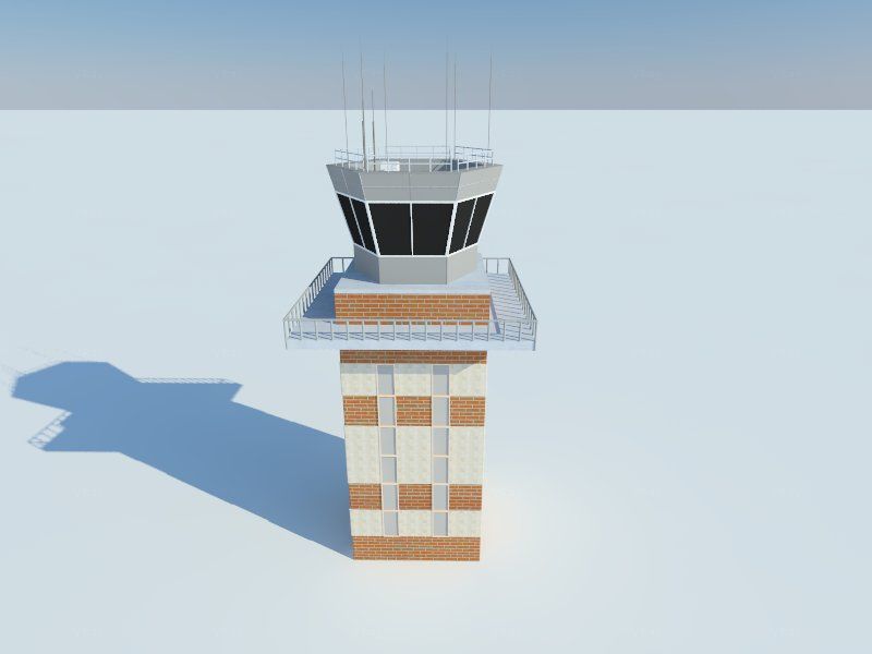 Torre dell'aeroporto 3d model