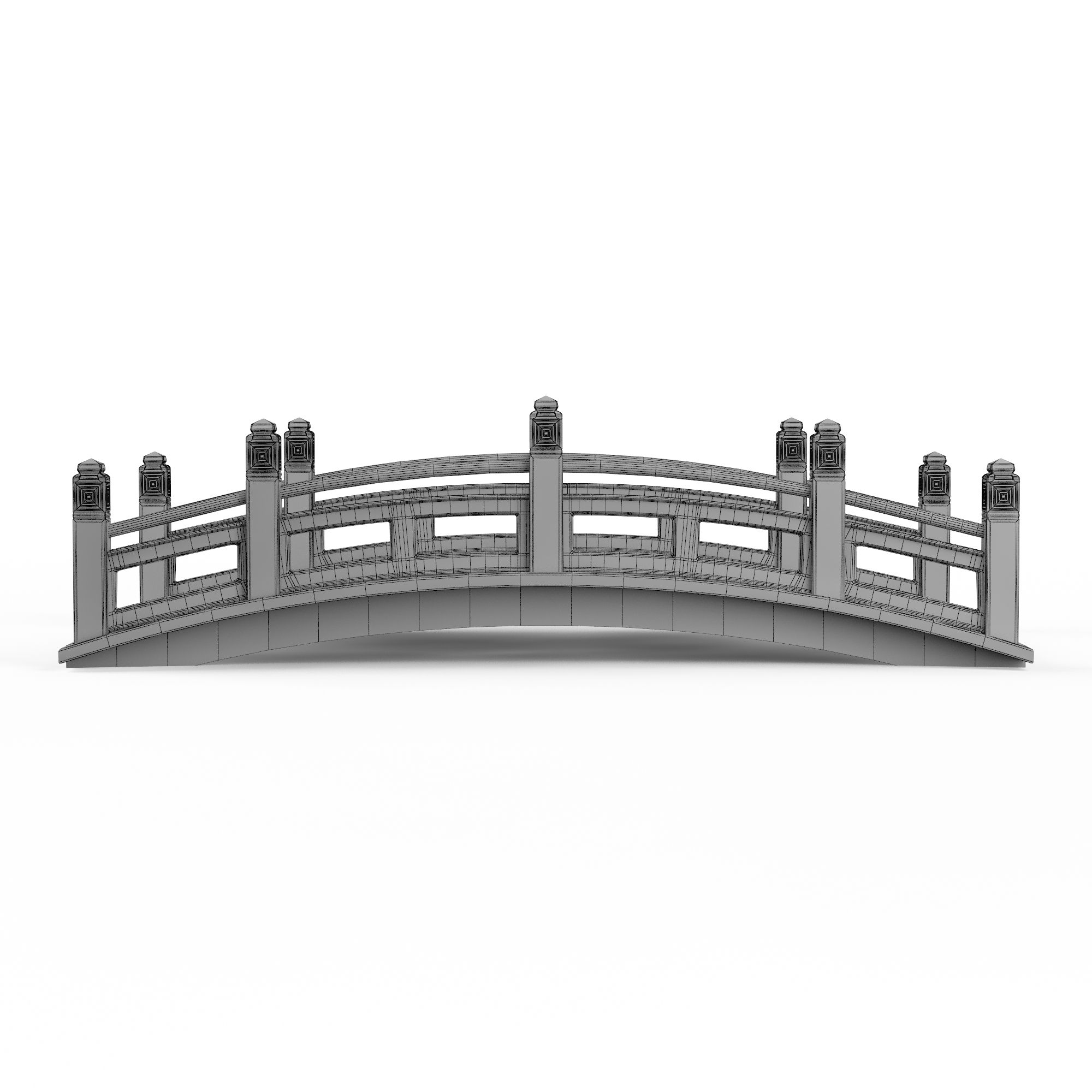 Ponte di pietra royalty-free 3d model - Preview no. 6