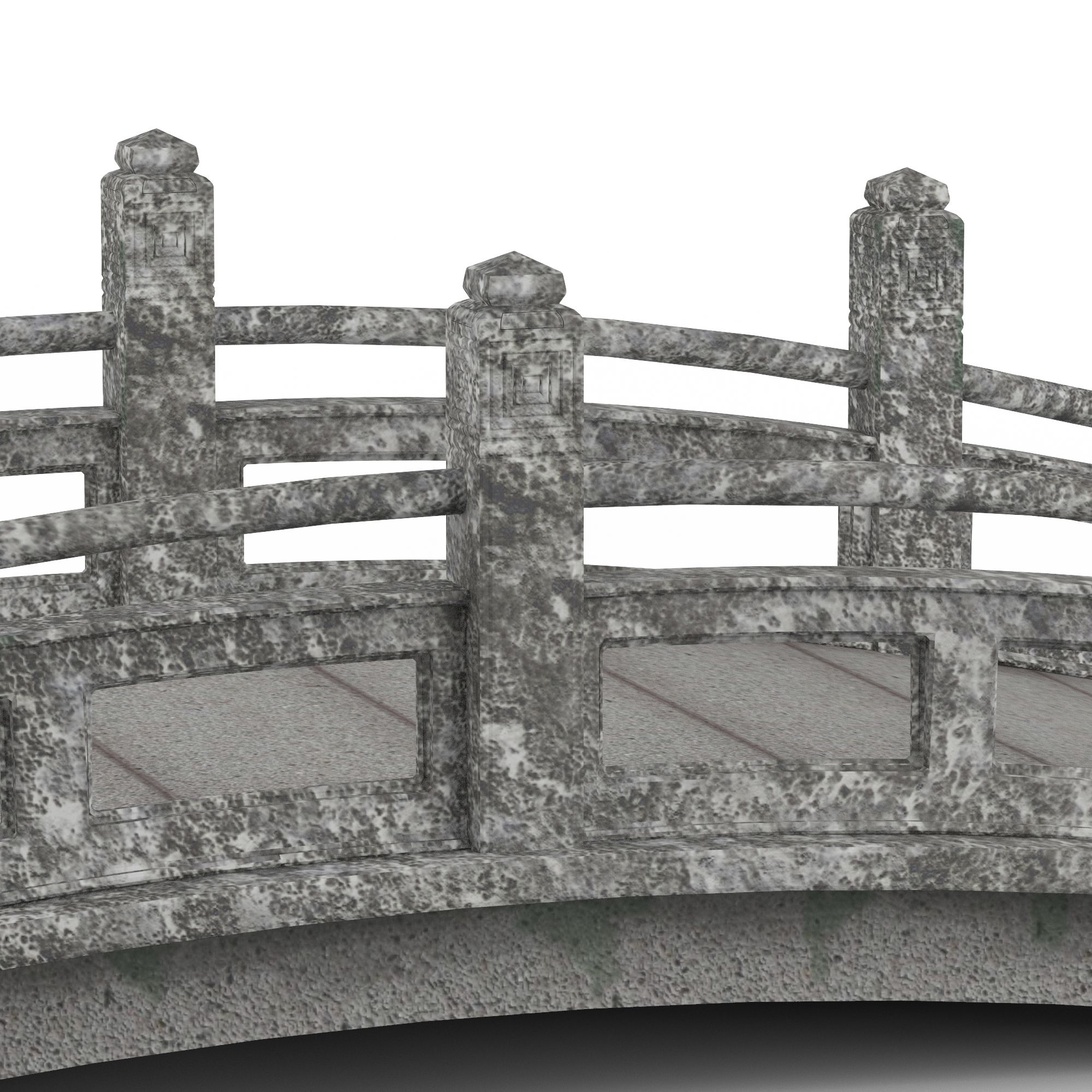 Ponte di pietra royalty-free 3d model - Preview no. 2