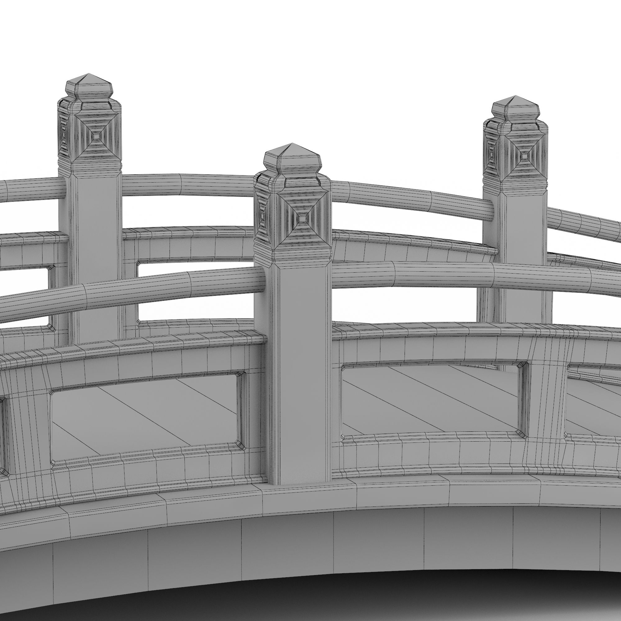 Ponte di pietra royalty-free 3d model - Preview no. 5