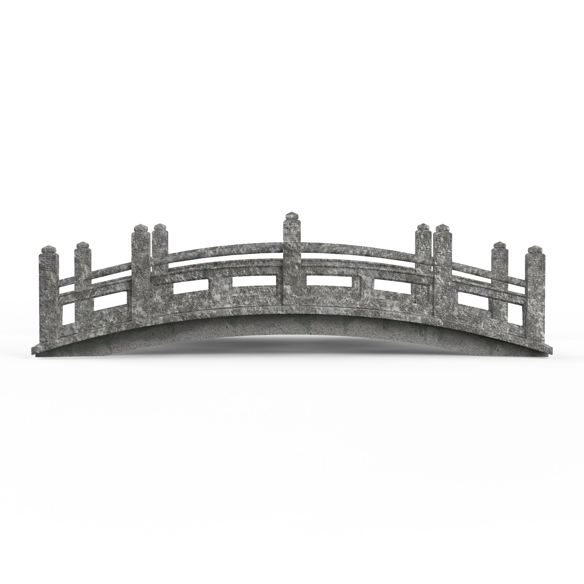 Ponte di pietra royalty-free 3d model - Preview no. 3