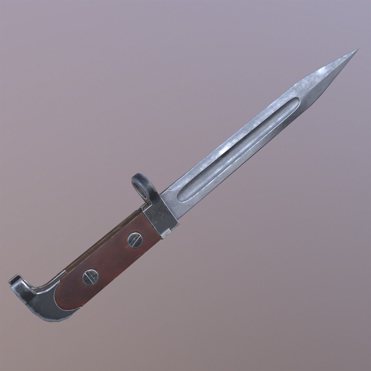 Lowpoly AK-47 Bayonet 3d model