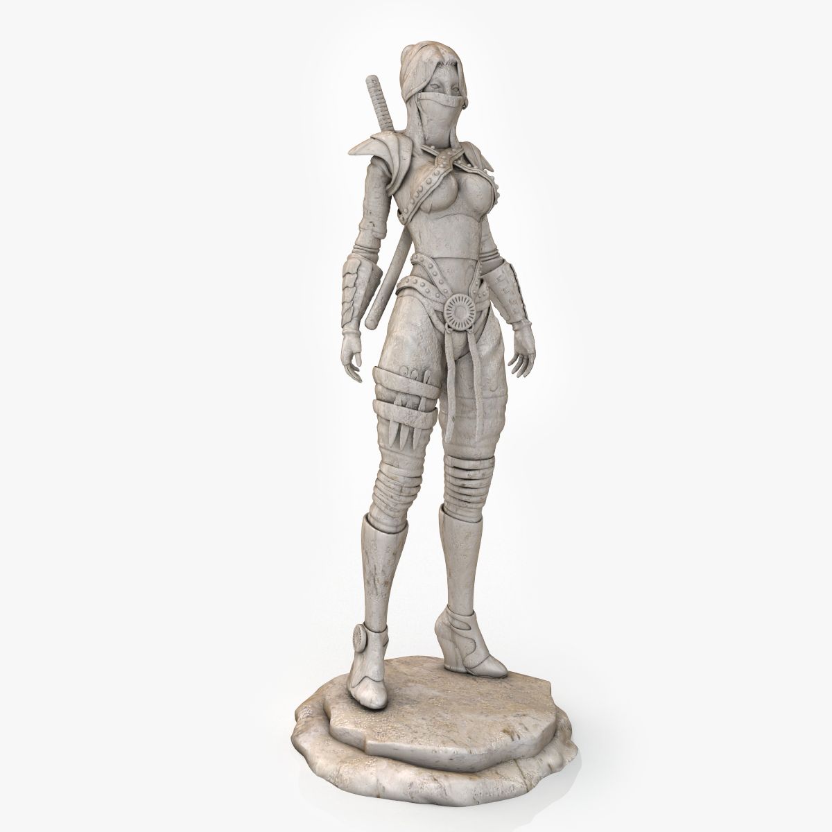 刺客雕像 3d model