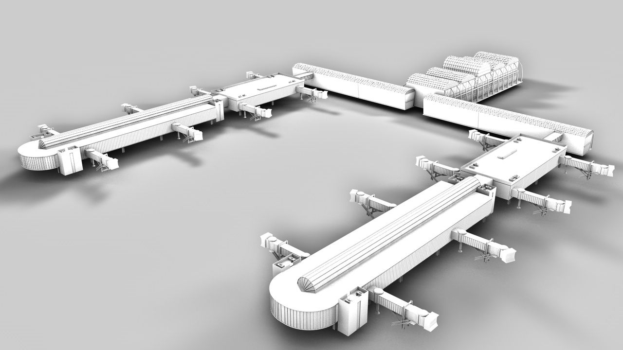 aeroporto 3d 3d model