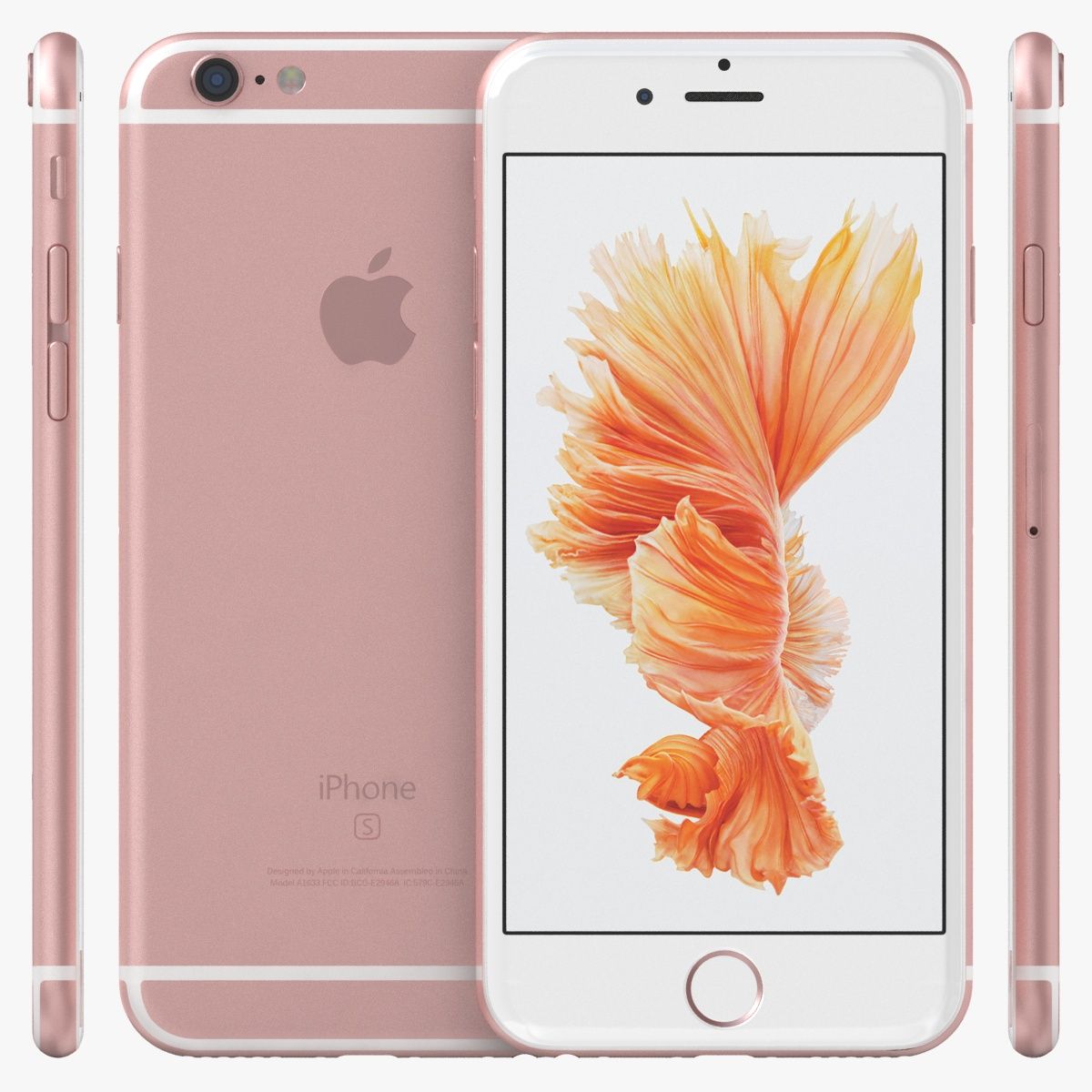 iPhone 6S in oro rosa 3d model