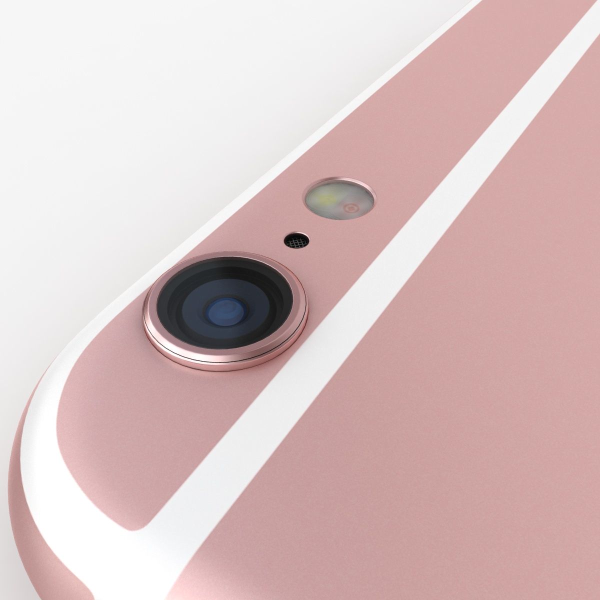 iPhone 6S Plus in oro rosa royalty-free 3d model - Preview no. 13