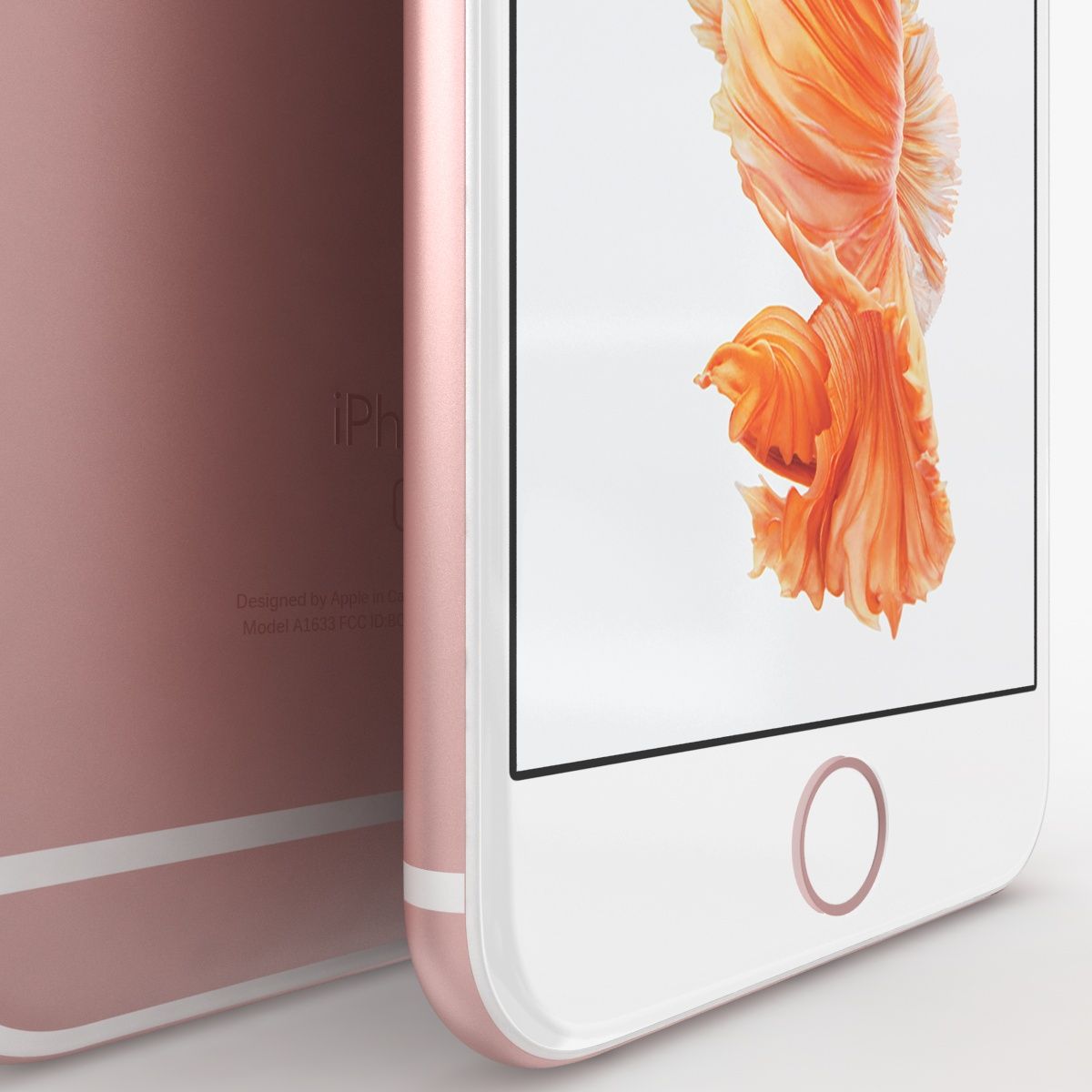 iPhone 6S Plus in oro rosa royalty-free 3d model - Preview no. 5